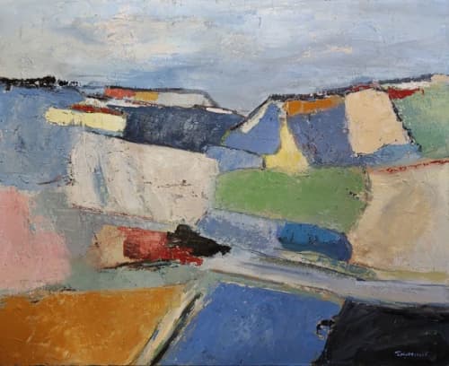 Les Champs 5 / The Fields 5 | Oil And Acrylic Painting in Paintings by Sophie DUMONT. Item made of canvas compatible with contemporary and modern style