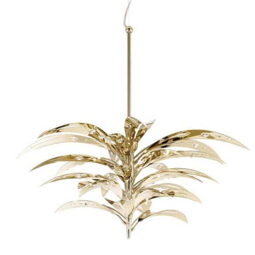 Alan Mizrahi IQ2117 Crystal Palm | Chandeliers by Alan Mizrahi Lighting Design