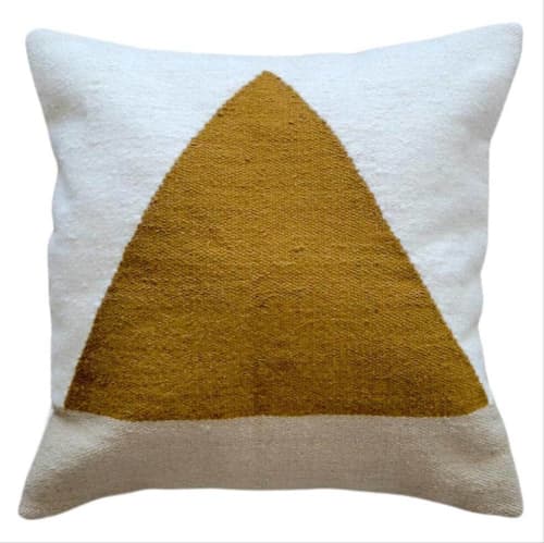 Evie Handwoven Wool Decorative Throw Pillow Cover | Cushion in Pillows by Mumo Toronto. Item made of fabric
