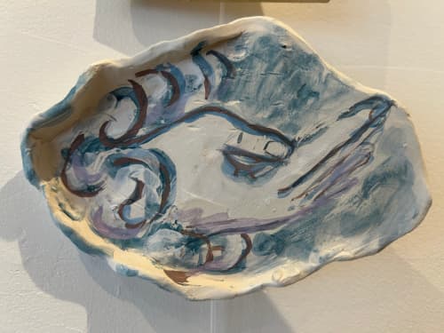 A Hand from the Clouds | Decorative Plate in Decorative Objects by Eric Farache Artist