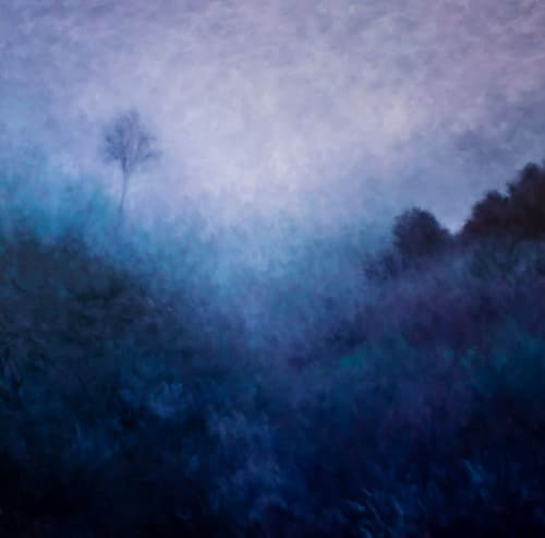 Morning Fog | Oil And Acrylic Painting in Paintings by Victoria Veedell. Item composed of canvas and synthetic in contemporary style