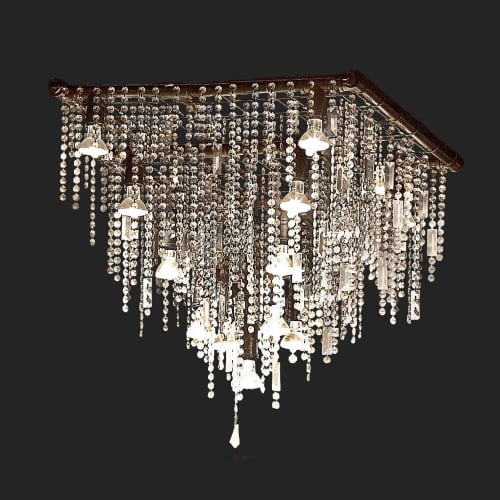 Outdoor Beacon Chandelier | Chandeliers by Michael McHale Designs. Item composed of glass