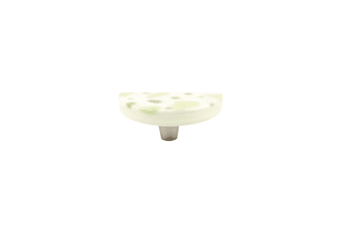 Terrazzo Tea Green Half Moon Knob | Hardware by Windborne Studios. Item composed of synthetic