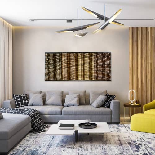 TRAVERSO Parametric Wall Art / 3D Solid Wood Wall Acoustic | Wall Sculpture in Wall Hangings by ArtMillWork Design. Item made of wood