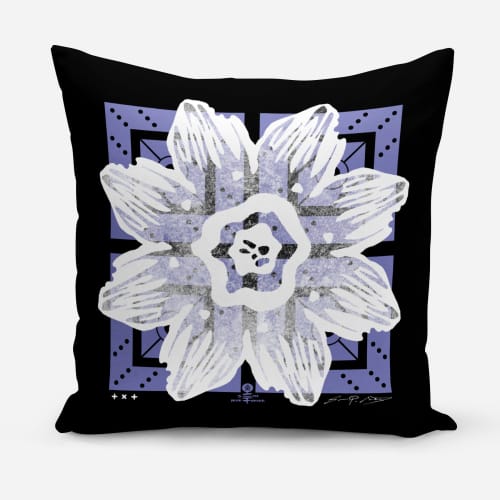 March • (martius) Daffodil Double Sided Velvet Cushion March | Pillows by Sean Martorana. Item composed of fabric