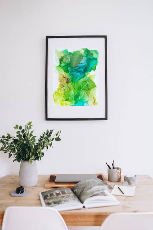 The Power to Create Change | original dye ink painting | Mixed Media in Paintings by Megan Spindler