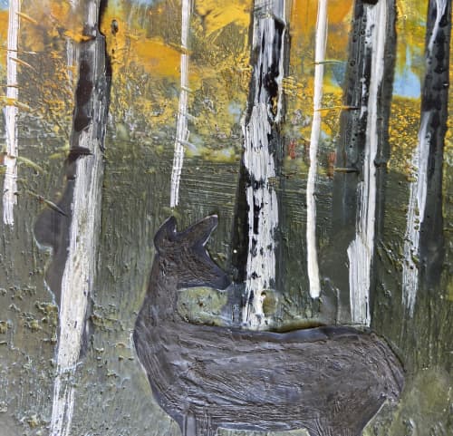 Autumn's Calling | Mixed Media in Paintings by Susan Wallis. Item works with contemporary & modern style