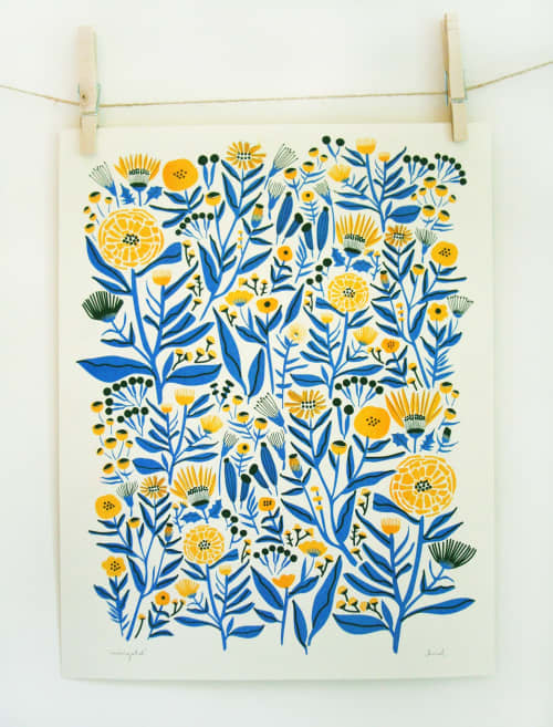 Marigold | Prints by Leah Duncan. Item made of paper works with mid century modern & contemporary style