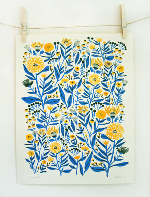 Marigold | Prints by Leah Duncan. Item made of paper works with mid century modern & contemporary style
