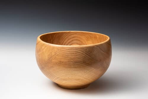 Ash Bowl | Dinnerware by Louis Wallach Designs. Item made of oak wood