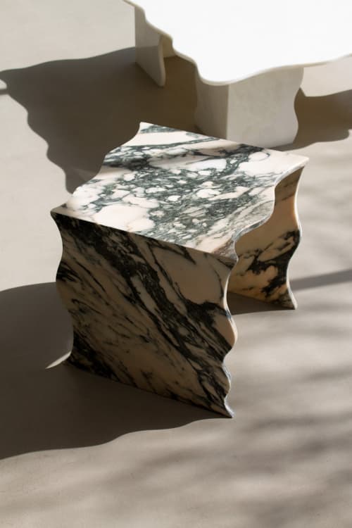 SQUIGGLE chunkster | Bedside Table in Tables by the parmatile shop. Item composed of marble