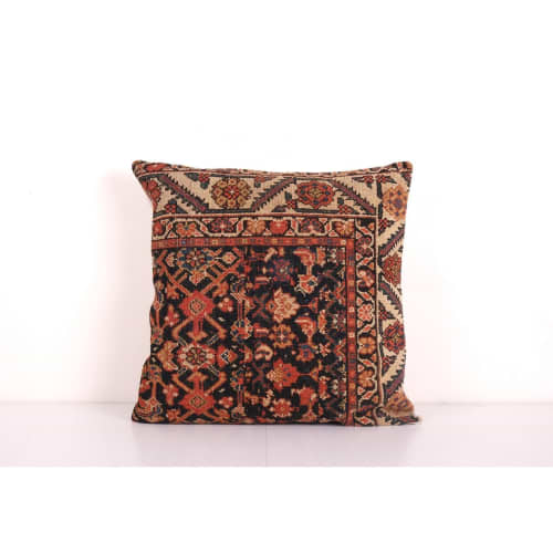 Vintage Carpet Rug Pillow Cover Made from a Caucasian Kazak by Vintage Pillows Store Wescover
