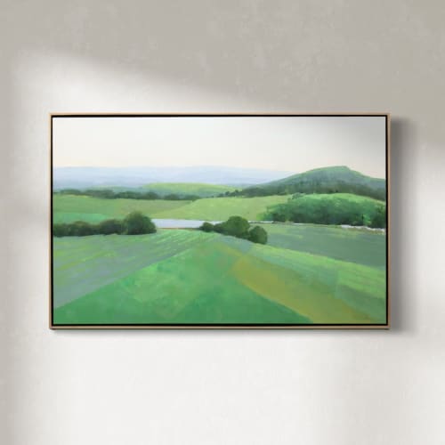 Summer Greens | Oil And Acrylic Painting in Paintings by Sorelle Gallery