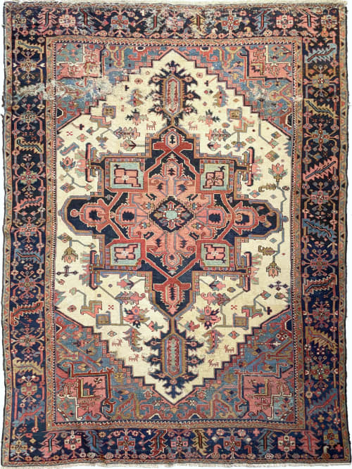 STUNNING Antique Northwest "Serapi" Karaja | Area Rug in Rugs by The Loom House. Item made of fiber