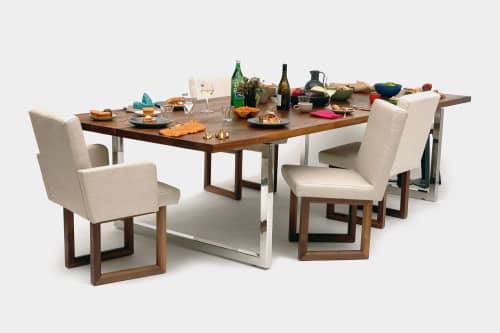 GAX 48 Dining Table | Tables by ARTLESS. Item composed of wood & steel