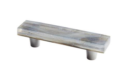 Glassia Timber Wood 3" CC Pull | Hardware by Windborne Studios. Item made of glass