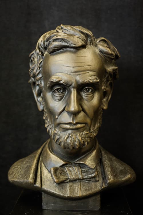 Abraham Lincoln Sculpture- Bronze edition 1/15 | Sculptures by dellsculpture