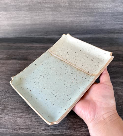 Rectangular Plate - Seafom, Unique Modern Handmade Pottery | Ceramic Plates by Tomoko Ceramics