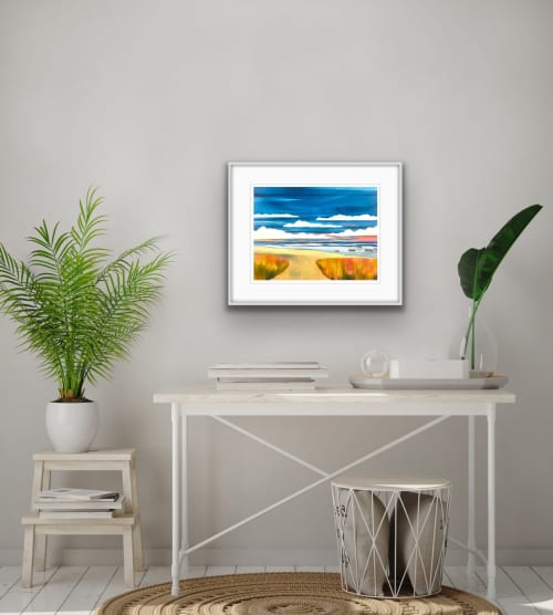 From Lucy V With Love | Prints by Neon Dunes by Lily Keller. Item made of canvas with paper