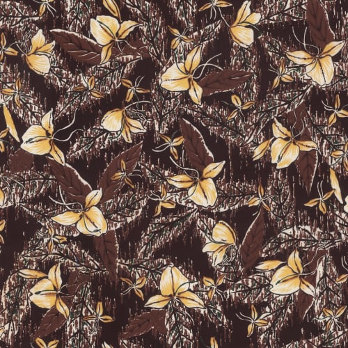 Ginger Blossom | Wallpaper in Wall Treatments by Brenda Houston. Item composed of linen