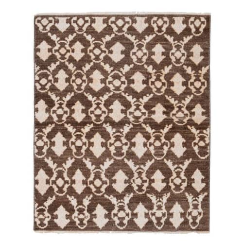 Vintage Square Brown Turkish Karapinar Rug 2'9'' x 3'6'' | Area Rug in Rugs by Vintage Pillows Store. Item composed of fiber