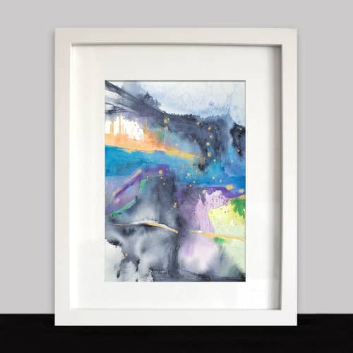 Valley of Neptune | Watercolor Painting in Paintings by Brazen Edwards Artist. Item made of paper