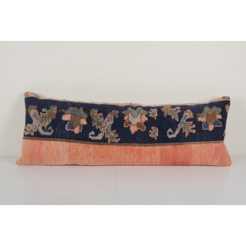 Extra Long Turkish Carpet Pillow Cover, Anatolian | Sham in Linens & Bedding by Vintage Pillows Store. Item made of fabric