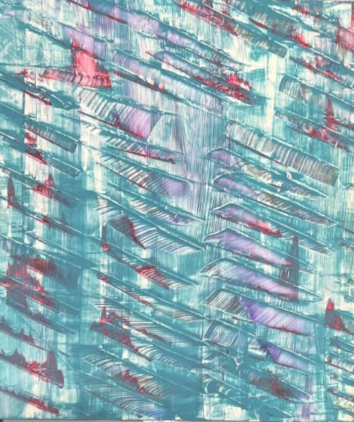 She Peeks (12"x12") SOLD | Mixed Media in Paintings by The Art Of Gary Gore
