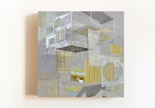 Cycle | Prints by Alyssa Dennis. Item made of canvas with paper