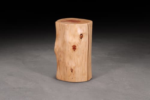 Cedar Stump Side Table | Tables by Urban Lumber Co.. Item made of wood