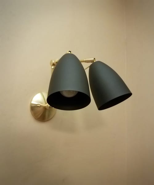 Kitchen Shelves Adjustable Wall Light - Industrial Sconce | Sconces by Retro Steam Works. Item composed of metal in industrial style