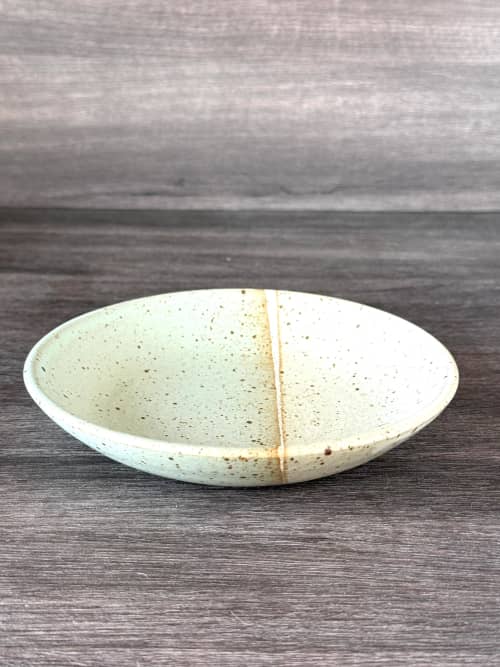 Dessert Plate - Seafoam Modern Handmade Ceramics | Ceramic Plates by Tomoko Ceramics