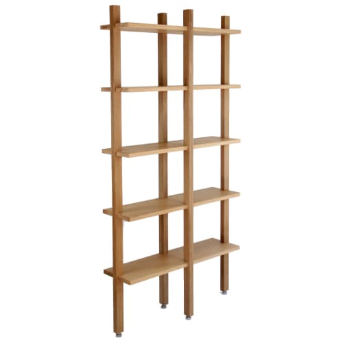 Rattattan Bookshelf | Book Case in Storage by SinCa Design. Item made of oak wood