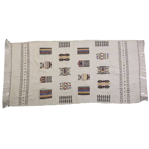 Handwoven wool rug | Area Rug in Rugs by Berber Art. Item made of fabric