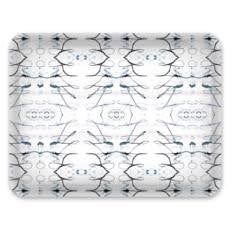 Decorative Tray: Swashes, Aluminum | Decorative Objects by Philomela Textiles & Wallpaper. Item composed of synthetic