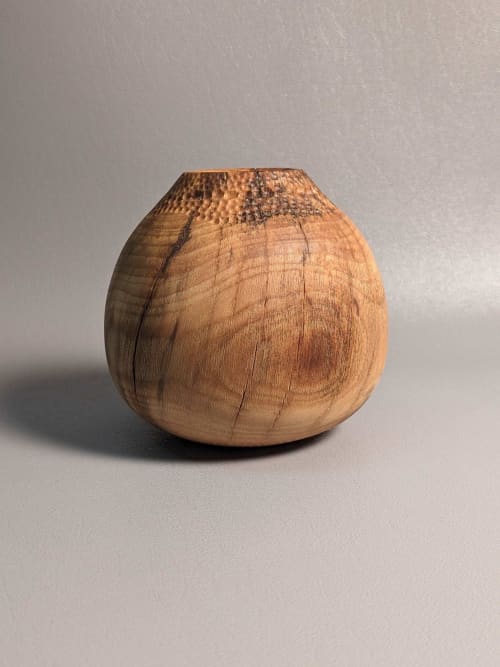 Spalted Birch Hollow Form 2 | Ornament in Decorative Objects by Wood Alchemist Studio. Item made of wood