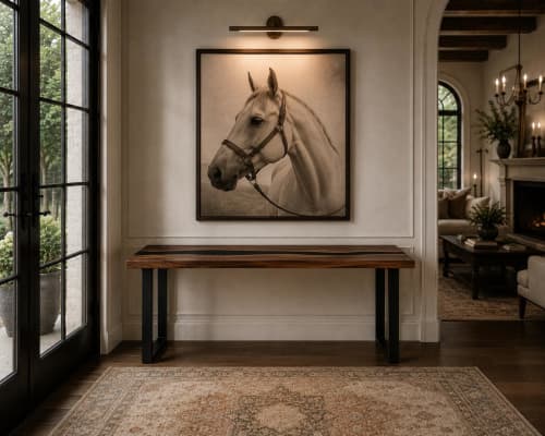 Handcrafted Black Walnut Entryway Table | Console Table in Tables by Pelican State Woodworks