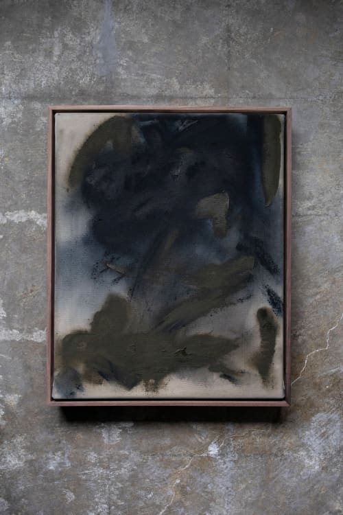 Void | Oil And Acrylic Painting in Paintings by Double Kick | Sara Kraus. Item made of canvas & synthetic compatible with minimalism and contemporary style