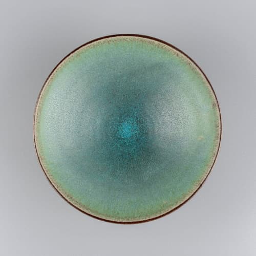 Plate Arisine Teal | Bowl in Dinnerware by Svetlana Savcic / Stonessa. Item made of stoneware