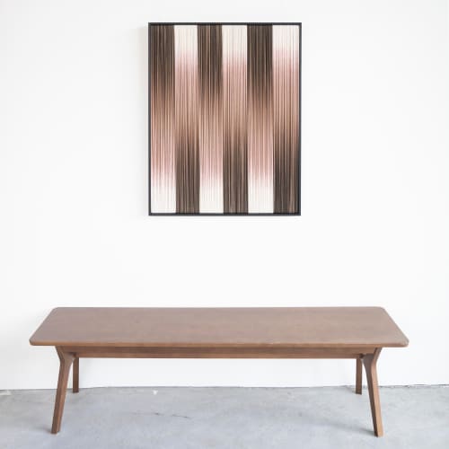 BLENDED STRIPES -  framed wall art tapestry | Wall Hangings by Rianne Aarts / Teddy and Wool Studio