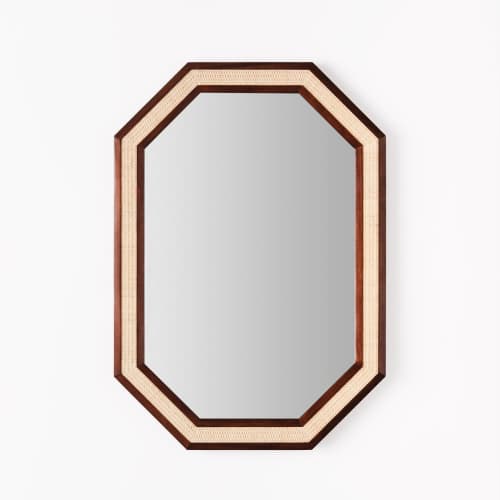 Rattan Mirror Small | Work by District Loom
