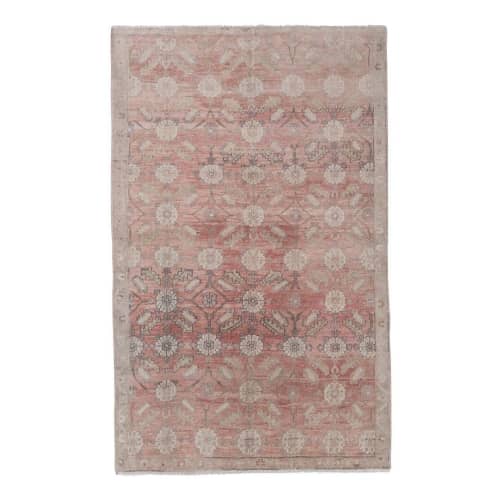 Vintage Anatolian Turkish Karapinar Rug 4'9" X 7'4" | Area Rug in Rugs by Vintage Pillows Store. Item composed of cotton and fiber