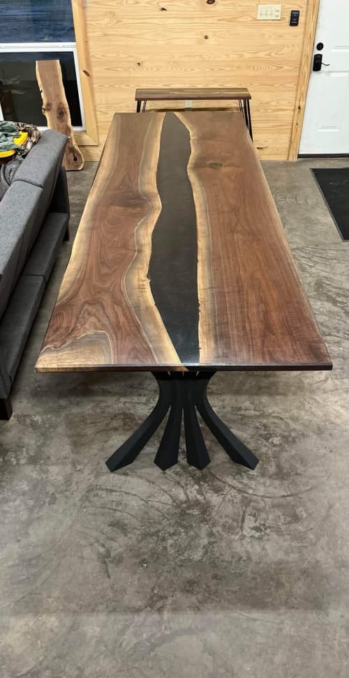 Black walnut river table! | Furniture by Pelican State Woodworks