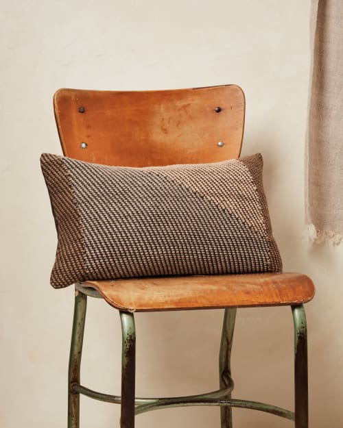 Angle Lumbar Pillow - Coffee | Pillows by MINNA