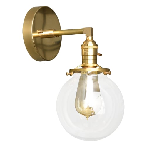 Telluride - 6" Globe | Sconces by Illuminate Vintage. Item composed of brass