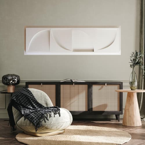 No. 43 Plaster Wall Relief | Wall Sculpture in Wall Hangings by Joseph Aurelius