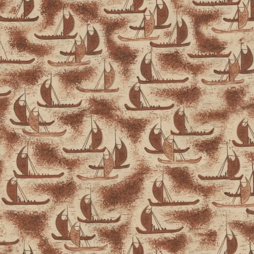 Outriggers | Wallpaper in Wall Treatments by Wallcovetings by Brenda Houston. Item composed of fabric & paper