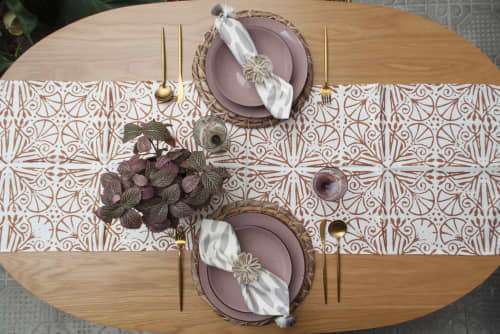Azteca Table Runner | Linens & Bedding by OSLÉ HOME DECOR. Item made of fabric