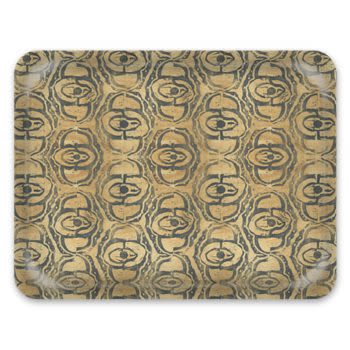 Decorative Tray: Yukata, Natural | Decorative Objects by Philomela Textiles & Wallpaper. Item made of synthetic