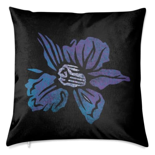 Larkspur Velvet Cushion | Pillows by Sean Martorana. Item made of cotton